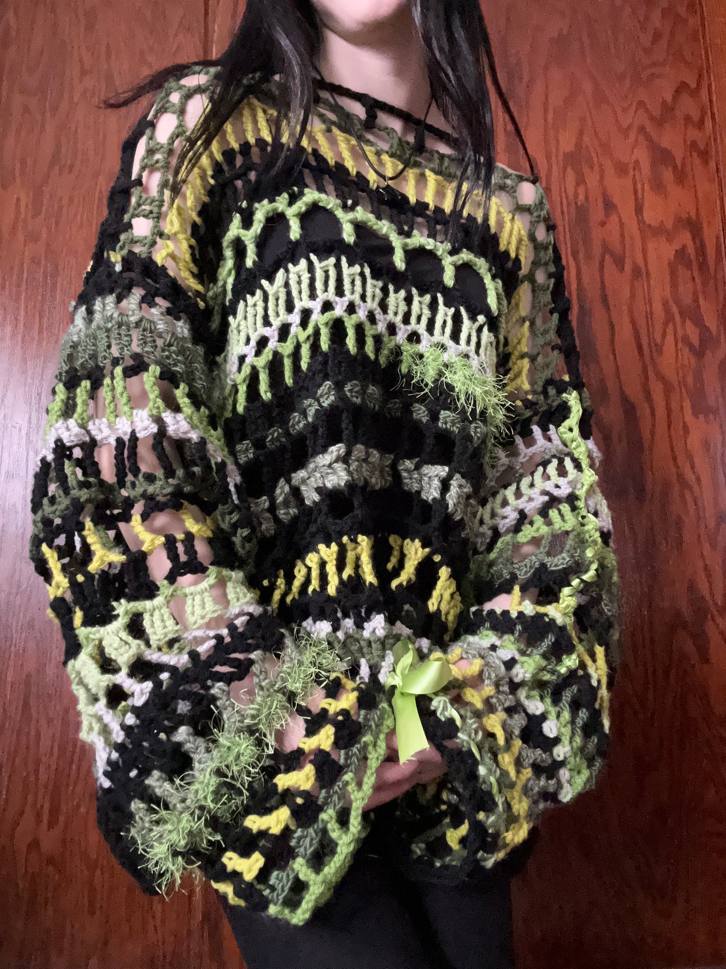 Green Junk Sweater